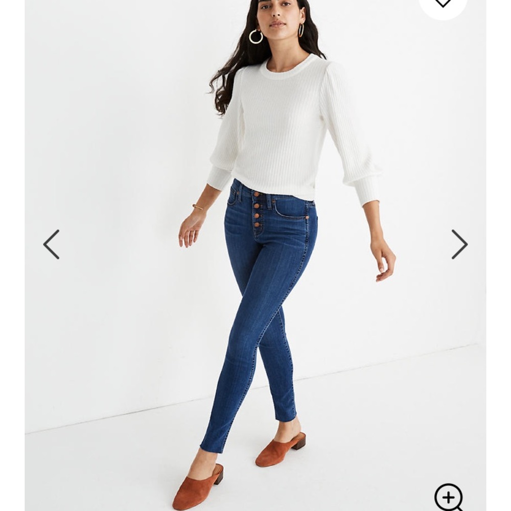 10" Madewell High-rise skinny crop